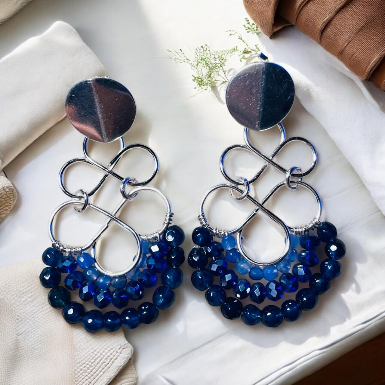 Aros Maxi Infinito Azul marino