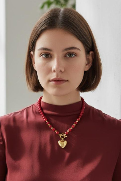 Collar Corazon Red
