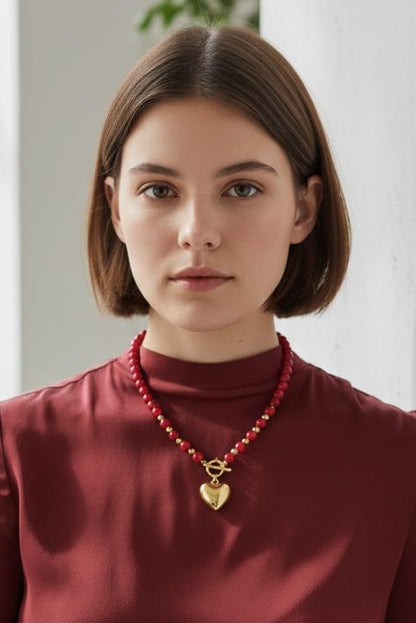 Collar Corazon Red